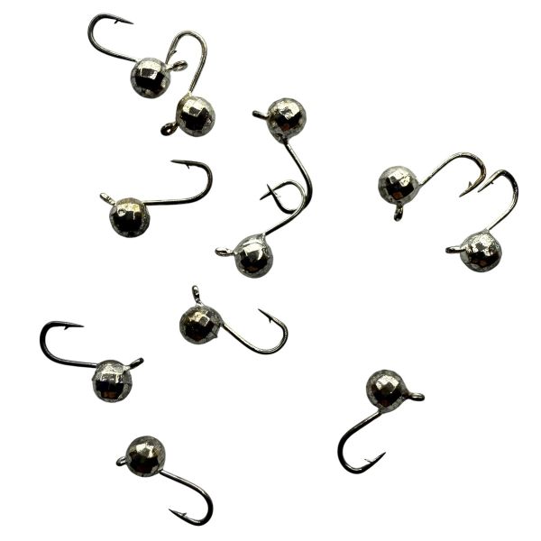 Мормишка вольфрамова - Куля Гранена - Прибалтика - Срібло - 10 шт/уп