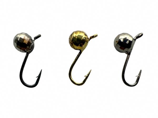 Мормишка вольфрамова - Куля Гранена - Прибалтика - Срібло - 10 шт/уп