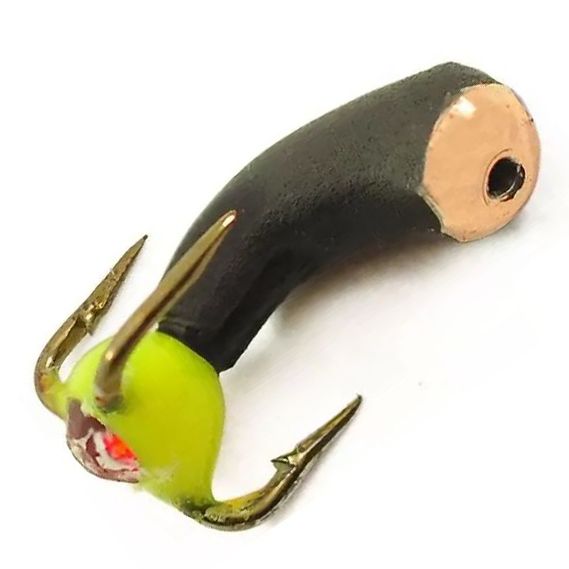 Мормишка Вольфрамова Володимирська "Чортик-Уралочка трійник зі стразами" м/к - 2,5 мм - 0,4 г - Арт.104