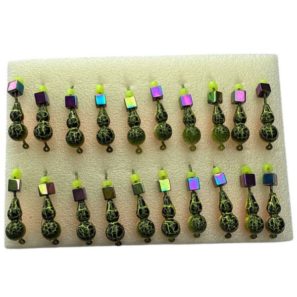 Мормишка Вольфрамова Володимирська Мураха - З кубиком хамелеон - 4 мм - 0.6 г - Камуфляжно-червоний - Арт.615