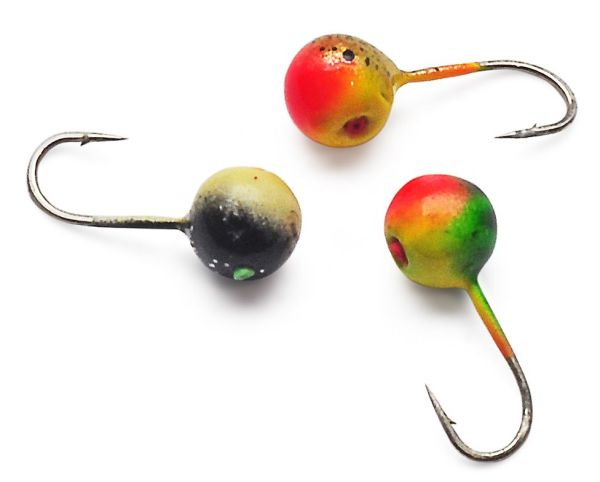 Мормышка Вольфрамовая Владимирская "Шар граненный с кембриком покраска" - 5 мм - 1,1 г - Арт.560