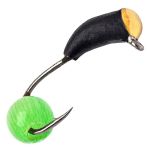 Мормышка Вольфрамовая Владимирская "Уралочка с зеркальцем золото с шариком кошачий глаз" - 2,5 мм - 0,4 г - Арт.345