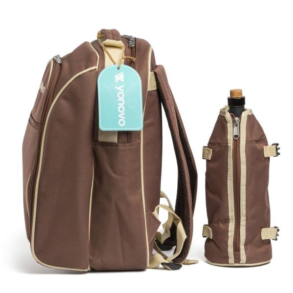 Набор для пикника Ranger YONOVO (Арт. RA 9956) - Коричневый - На 4 персоны