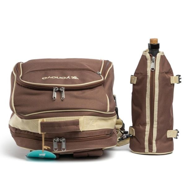 Набор для пикника Ranger YONOVO (Арт. RA 9956) - Коричневый - На 4 персоны