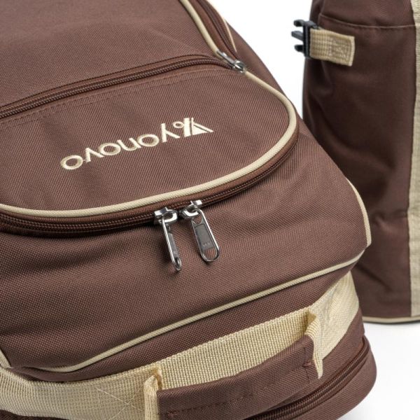 Набор для пикника Ranger YONOVO (Арт. RA 9956) - Коричневый - На 4 персоны