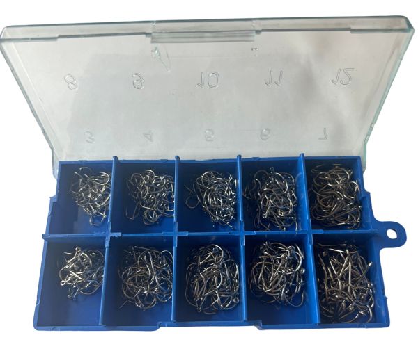 Набір гачків - Розміри 3-12 - 500 шт/уп - Білий