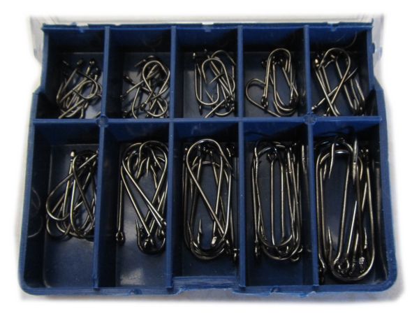 Набір гачків - Розміри 3-12 - 60 шт/уп - Чорний