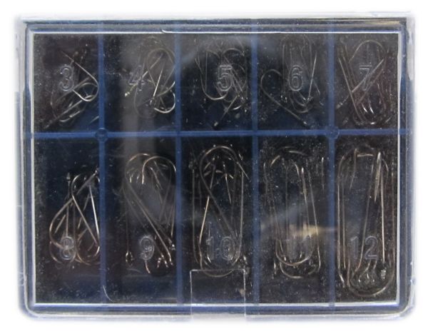 Набір гачків - Розміри 3-12 - 60 шт/уп - Чорний