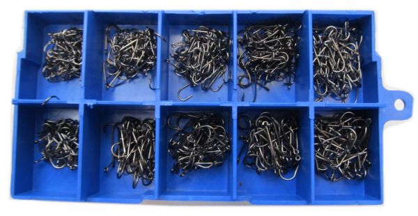 Набір гачків - Розміри 3-10 - 800 шт/уп - Чорний