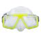 Комплект Dolvor: Маска для плавання M4204P + Трубка SN07P - Лимонний (Neon Yellow)