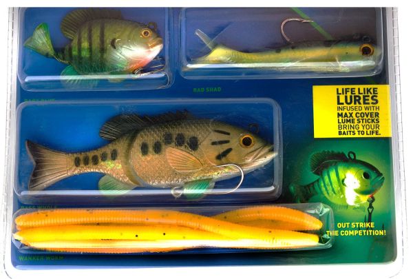 Набір силіконових рибок Kaida Multi Bait - Freshwater git lit - AG008 - 102 елемента