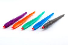 Сменная приманка - Набор поролоновых рыбок Levsha NN 3D ExWorm - Цвет V, Wbl, WLgr, Wor, Wblue