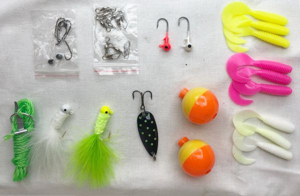 Набор Спиннингиста (спиннинг+катушка+ коробка с наживками) - Оранжевый