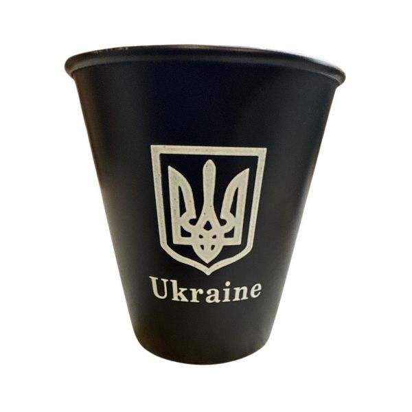 Набір стопок обтягнутих шкірою "Україна" - PM-20-6 - У шкіряному чохлі - 6 шт.