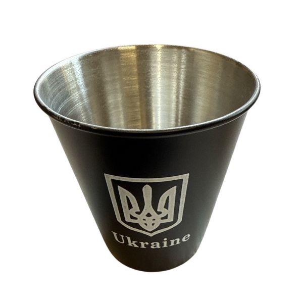 Набір стопок обтягнутих шкірою "Україна" - PM-20-6 - У шкіряному чохлі - 6 шт.