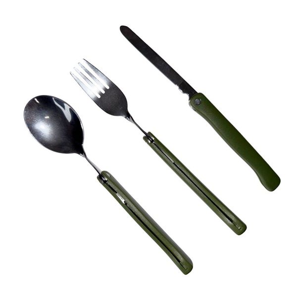 Набір туристичний Traveler K603 - 3 в 1 (ложка, виделка, нож)