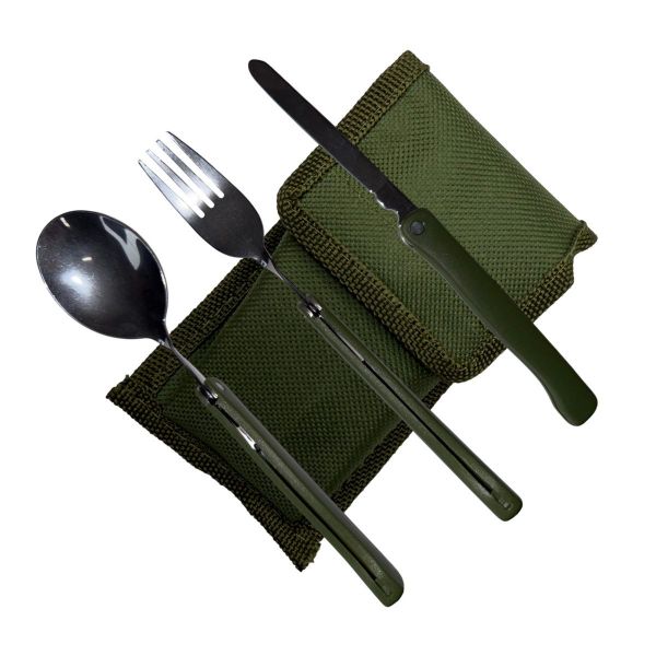 Набір туристичний Traveler K603 - 3 в 1 (ложка, виделка, нож)