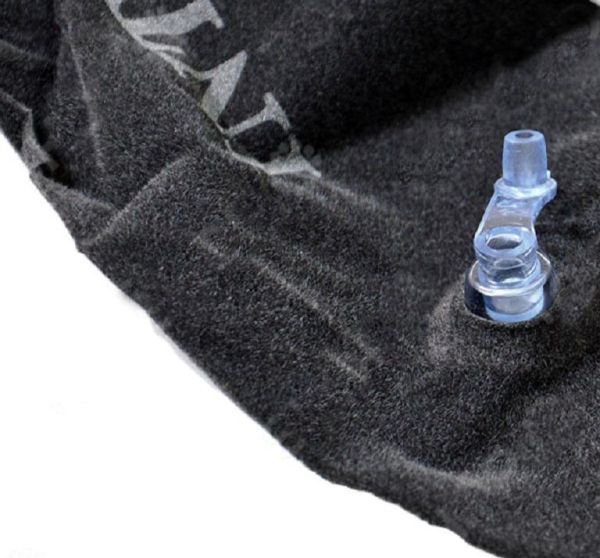 Надувная флокированная подушка Intex - Подголовник - Черная - 68675