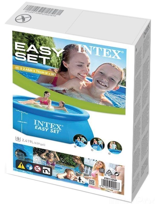 Надувной бассейн INTEX 28110 - Easy Set - 244x76 см