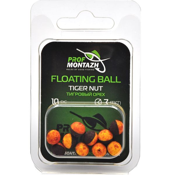 Насадка ароматизована Проф Монтаж Floating Ball - Плаваюча - Ø7 мм - Тигровий горіх "Tiger Nut" - 10 шт/уп