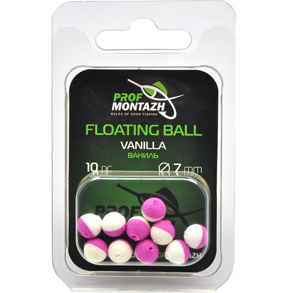 Насадка ароматизована Проф Монтаж Floating Ball - Плаваюча - Ø7 мм - Ваніль "Vanilla" - 10 шт/уп