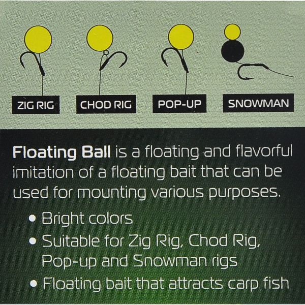 Насадка ароматизированная Проф Монтаж Floating Ball - Плавающая - Ø7 мм - Криль "Krill" - 10 шт/уп