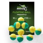 Насадка ароматизированная ПрофМонтаж Floating Ball - 10 мм - Плавающая - Ананас (Pineapple) - 10 шт/уп