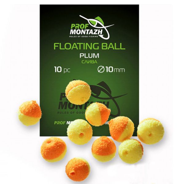 Насадка ароматизированная ПрофМонтаж Floating Ball - 10 мм - Плавающая - Слива (Plum) - 10 шт/уп
