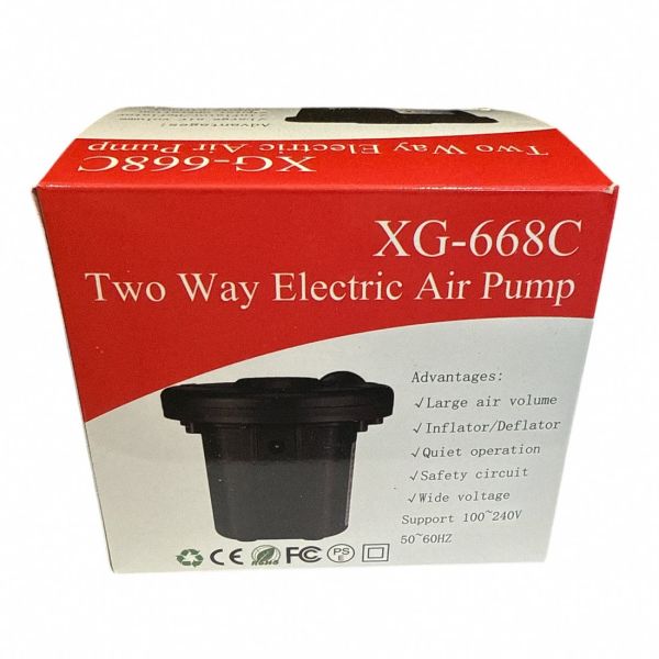 Насос электрический XG-668C - С питанием от прикуривателя и розетки 220V