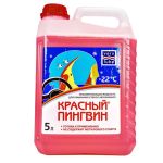 Незамерзающий стеклоомыватель для автомобиля до -22°C - ХАДО - "RED PENGUIN" (Красный пингвин) - Канистра (без лейки) 5 л