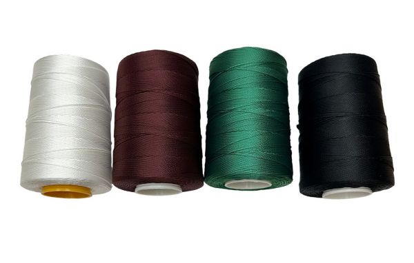 Нитка капроновая (полиамидная) 187текс*3 (1,2 мм) - 200 гр - Хаки