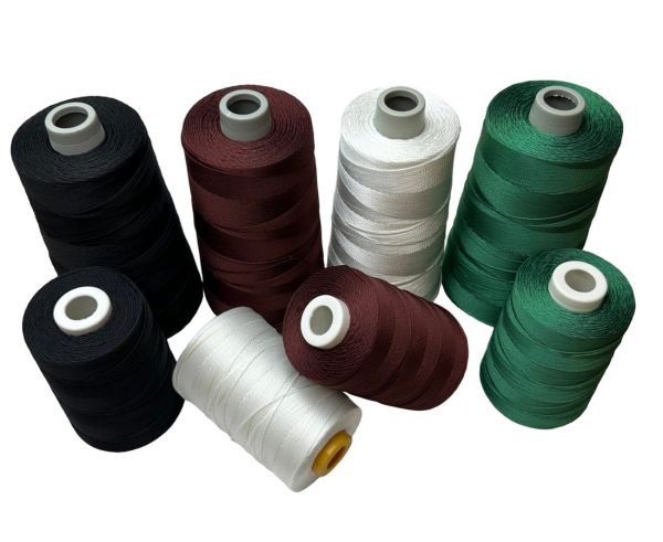 Нитка капронова (поліамідна) 187текс*3 (1,2 мм) - Біла - 400 г