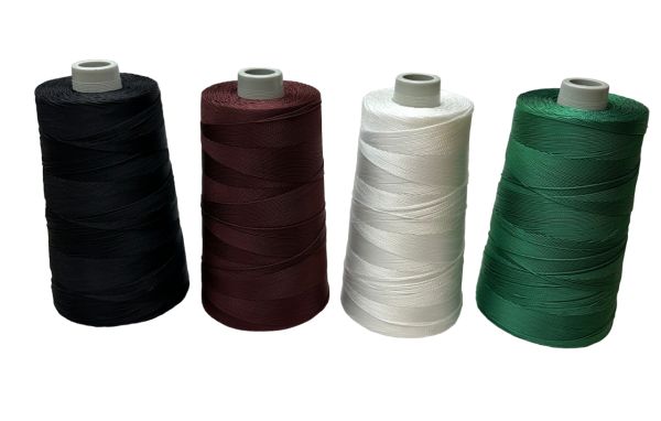 Нитка капроновая (полиамидная) 93,5текс*3 (0,8 мм) - Белая - 400 г