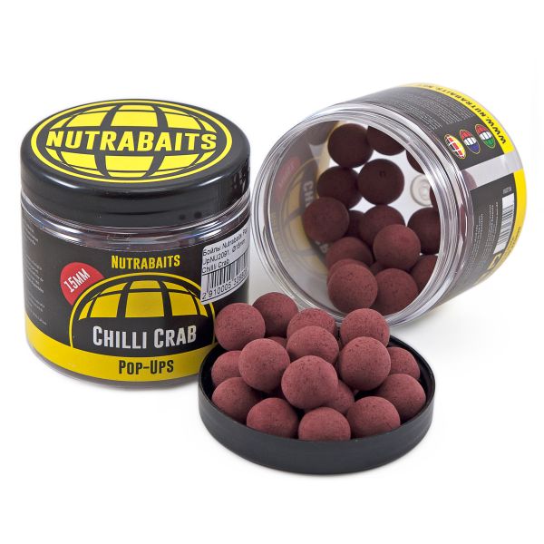 Бойли Nutrabaits Pop Up - Chilli Crab - Ø15 мм