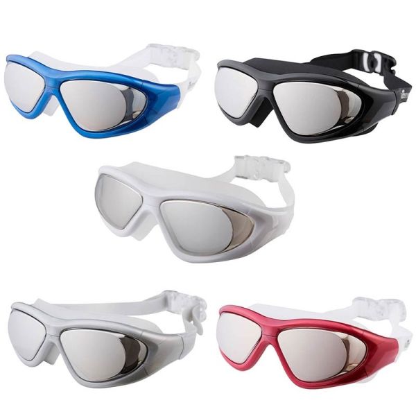 Очки для плавания Sainteve SY-9110 - Зеркальные линзы - Чёрный