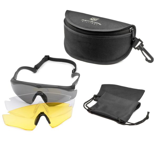 Очки баллистические Revision Sawfly Dlx - Оправа черная - Три светофильтра HC