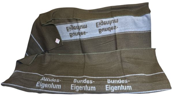 Ковдра Бундесвер - 100% вовна - 200x210 см - Німеччина - Сірий