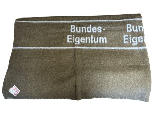 Ковдра Бундесвер - 100% вовна - 200x210 см - Німеччина - Сірий