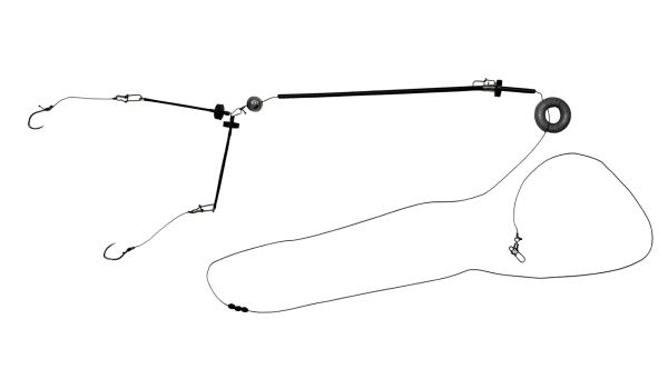 Оснащення Molitrix для лову товстолоба з поверхні - 2 гачки №12 - Оснащене
