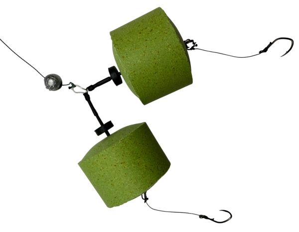 Оснащення Molitrix для лову товстолоба з поверхні - 2 гачки №12 - Оснащене