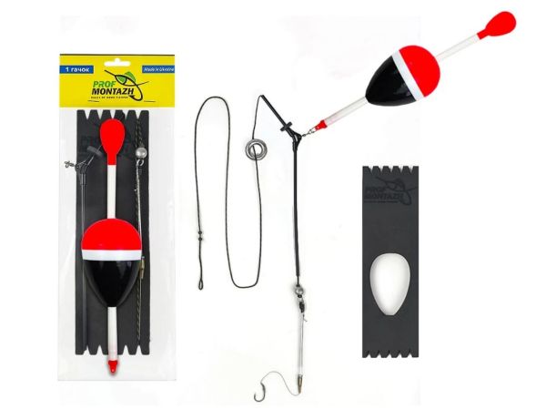 Оснащення на товстолоба - 1 гачок - Оснащене - Поверхневе - ПрофМонтаж