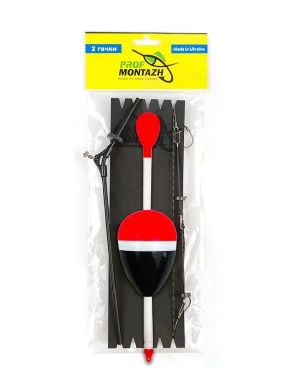 Оснащення на товстолоба - 2 гачки - Оснащене - Поверхневе - ПрофМонтаж