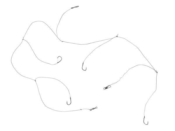 Оснастка Самодур на 5 крючков - Длина 80 см - 1 шт/уп