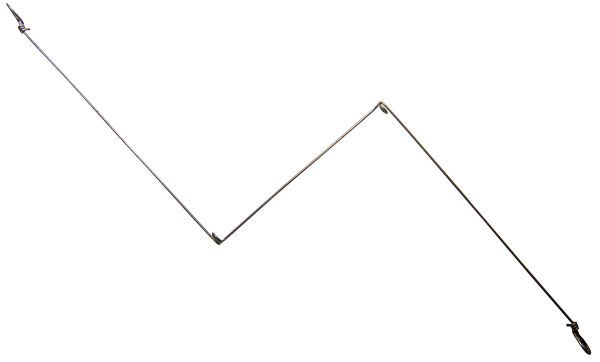 Відведення з нержавіючої сталі - Подвійний (блискавка) - 100 шт/уп