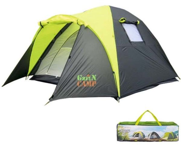 Палатка 3-х местная Green Camp на 2 входа - GC1011-2