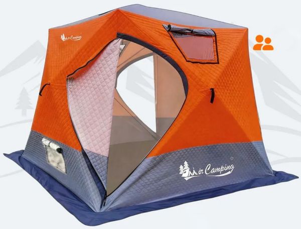 Палатка-куб зимняя трехслойная утепленная Mircamping 2017А (Компакт) - 4-х местная