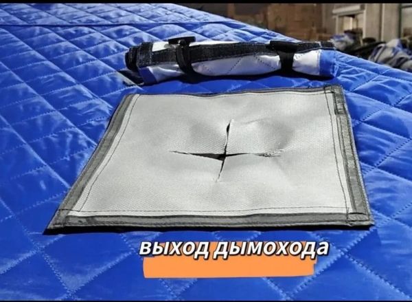 Намет Mircamping 2023 - Напівавтомат - 8-місна - Зимова - Тришарова - З підлогою - Мобільна лазня