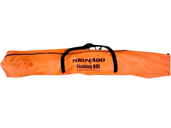 Палатка зимняя Fishing ROI Ice Fishing - 200x200x160 см - Оранжевый/Белый/Коричневый