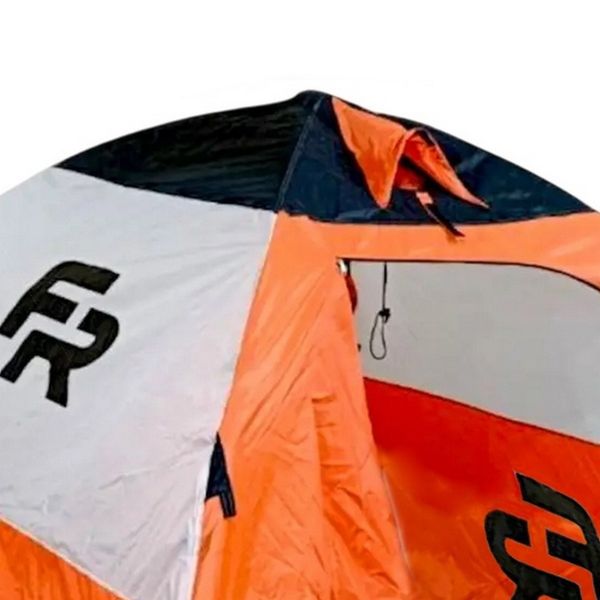 Палатка зимняя Fishing ROI Ice Fishing - 200x200x160 см - Оранжевый/Белый/Коричневый