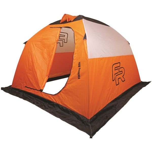 Палатка зимняя Fishing ROI Ice Fishing - 200x200x160 см - Оранжевый/Белый/Коричневый